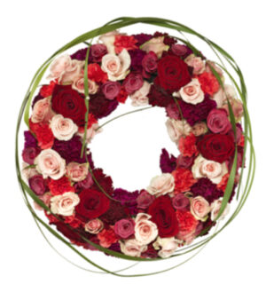 Rosenkrans valgfri farve​ - KRF55 55 cm.