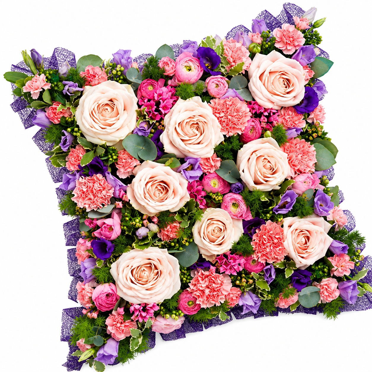 Pude i valgfri blomsterfarver​  BB100, ca. 26 cm.