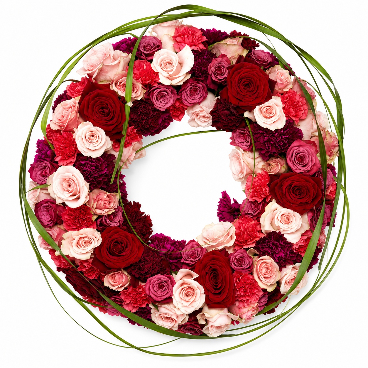 Rosenkrans valgfri farve​ - KRF55 55 cm.